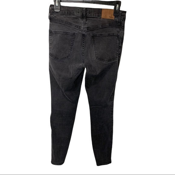 *SOLD*  MADEWELL HIGH RISER SKINNY FADED BLACK JEANS ACID WASHED DENIM SIZE 28 - Picture 13 of 16